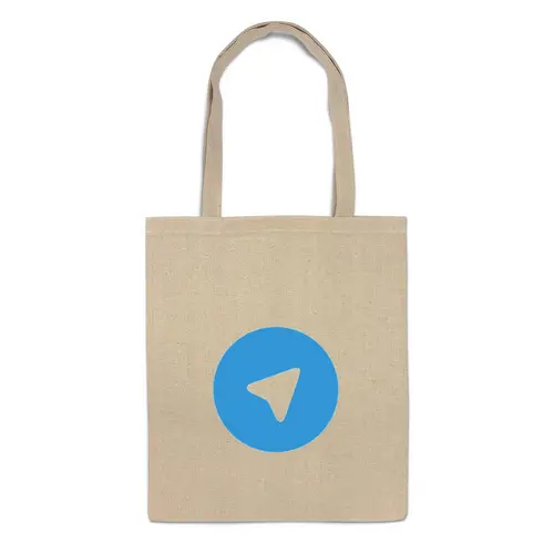 Заказать сумку в Москве. Сумка Логотип Telegram от YellowCloverShop - готовые дизайны и нанесение принтов.
