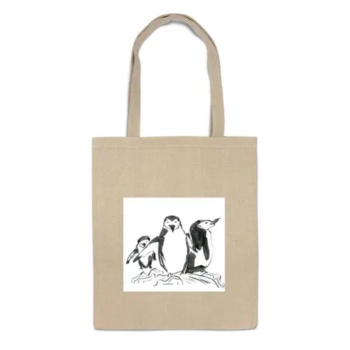 Заказать сумку в Москве. Сумка Семейство пингвинов от jaroslavvend@gmail.com - готовые дизайны и нанесение принтов.