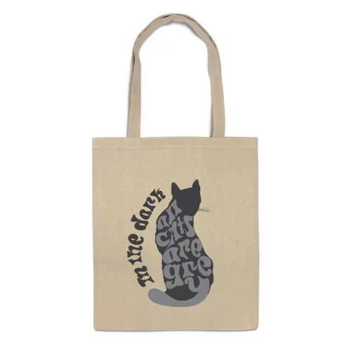 Заказать сумку в Москве. Сумка Gray cat от frau - готовые дизайны и нанесение принтов.
