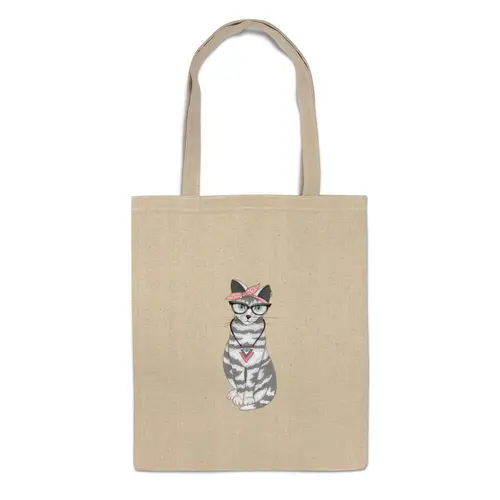 Заказать сумку в Москве. Сумка Gansta cat от sashadasha - готовые дизайны и нанесение принтов.