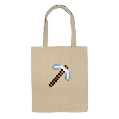 Заказать сумку в Москве. Сумка Minecraft - Кирка от klip - готовые дизайны и нанесение принтов.