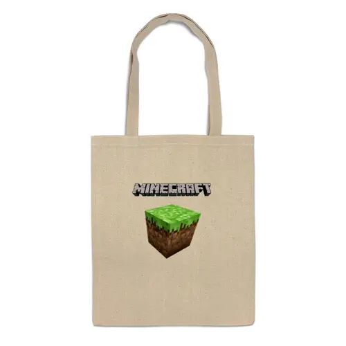 Заказать сумку в Москве. Сумка Minecraft - Куб от klip - готовые дизайны и нанесение принтов.