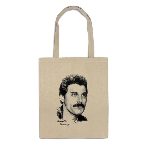 Заказать сумку в Москве. Сумка Freddie Mercury - Queen от Leichenwagen - готовые дизайны и нанесение принтов.
