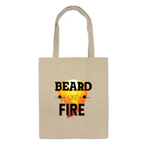 Заказать сумку в Москве. Сумка Beard Like Fire от Borodachi - готовые дизайны и нанесение принтов.
