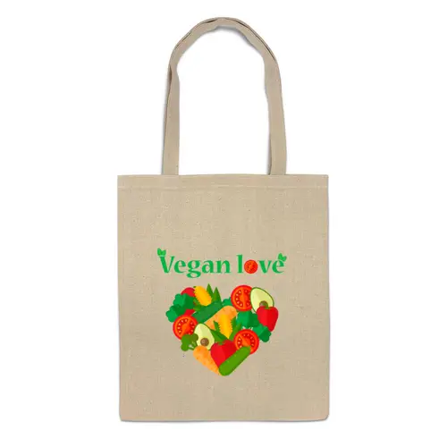 Заказать сумку в Москве. Сумка Vegan love от Antaya - готовые дизайны и нанесение принтов.