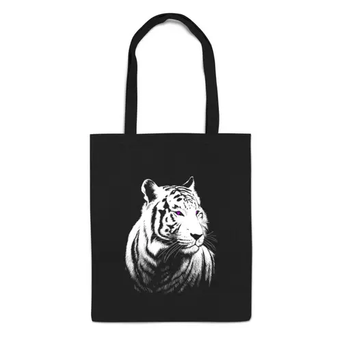 Заказать сумку в Москве. Сумка Белый Тигр от printik - готовые дизайны и нанесение принтов.