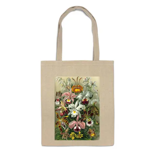 Заказать сумку в Москве. Сумка Орхидеи (Orchideae, Ernst Haeckel) от Apfelbaum - готовые дизайны и нанесение принтов.