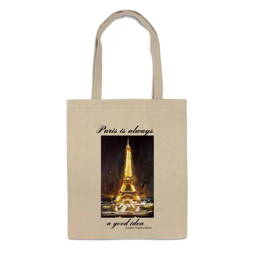 Заказать сумку в Москве. Сумка Париж от @mywave - готовые дизайны и нанесение принтов.