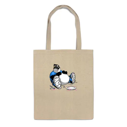 Заказать сумку в Москве. Сумка Смешная панда от T-shirt print  - готовые дизайны и нанесение принтов.