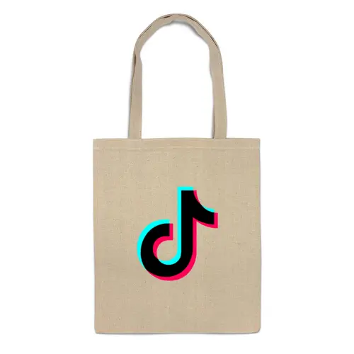 Заказать сумку в Москве. Сумка TikTok  от DESIGNER   - готовые дизайны и нанесение принтов.