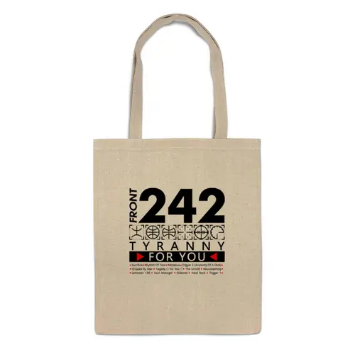 Заказать сумку в Москве. Сумка Front 242 / Tyranny ▷ For You ◁ от OEX design - готовые дизайны и нанесение принтов.