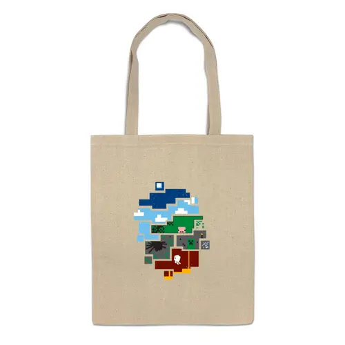 Заказать сумку в Москве. Сумка Minecraft world от AJIUK - готовые дизайны и нанесение принтов.