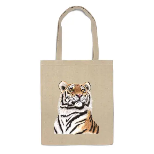 Заказать сумку в Москве. Сумка Взгляд тигра от tigerda  - готовые дизайны и нанесение принтов.