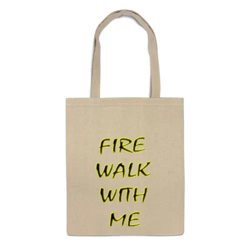 Заказать сумку в Москве. Сумка Fire Walk With Me от lixta - готовые дизайны и нанесение принтов.
