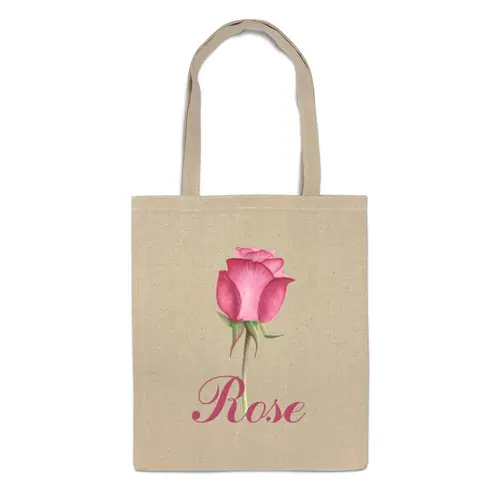Заказать сумку в Москве. Сумка Роза с надписью от Жанна - готовые дизайны и нанесение принтов.