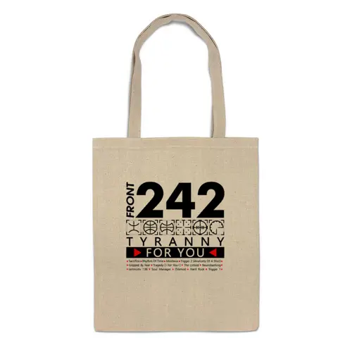 Заказать сумку в Москве. Сумка Front 242. Tyranny For You от OEX design - готовые дизайны и нанесение принтов.
