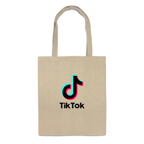 Заказать сумку в Москве. Сумка TikTok  от DESIGNER   - готовые дизайны и нанесение принтов.