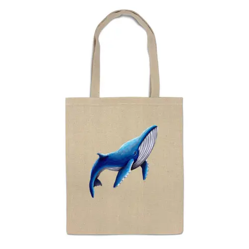 Заказать сумку в Москве. Сумка Синий кит от tigerda  - готовые дизайны и нанесение принтов.