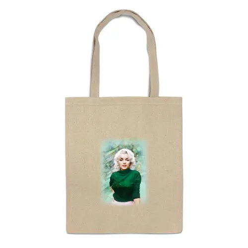 Заказать сумку в Москве. Сумка Монро в зеленом от bekki19 - готовые дизайны и нанесение принтов.