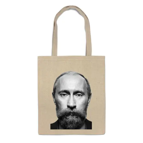 Заказать сумку в Москве. Сумка ВВП с бородой от Андрей Парфёнов - готовые дизайны и нанесение принтов.