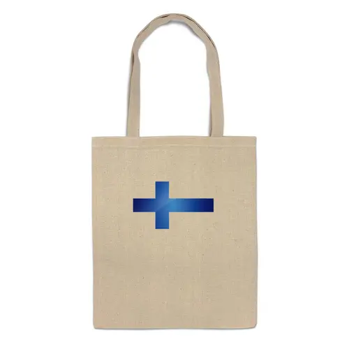 Заказать сумку в Москве. Сумка Флаг Финляндии от Mister Lunatic - готовые дизайны и нанесение принтов.