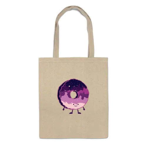 Заказать сумку в Москве. Сумка Космический Пончик (Space Donut) от coolmag - готовые дизайны и нанесение принтов.