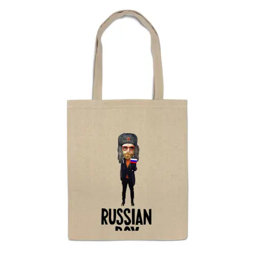 Заказать сумку в Москве. Сумка RUSSIAN BOY от Алексей - готовые дизайны и нанесение принтов.