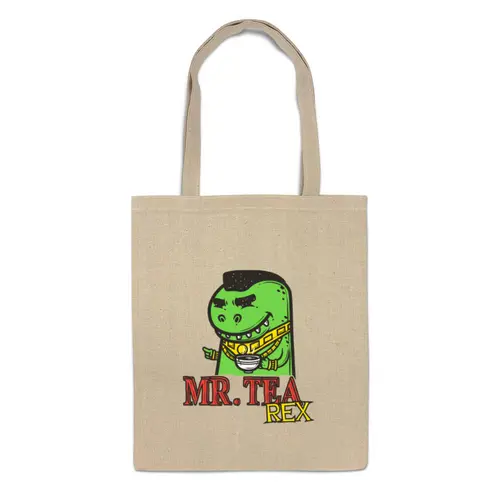 Заказать сумку в Москве. Сумка Mr. Tea Rex от hideo_kojima - готовые дизайны и нанесение принтов.