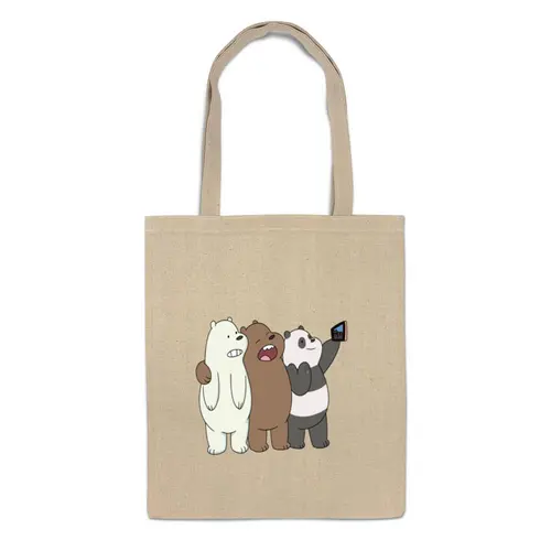 Заказать сумку в Москве. Сумка We bare bears от invinciblefox - готовые дизайны и нанесение принтов.