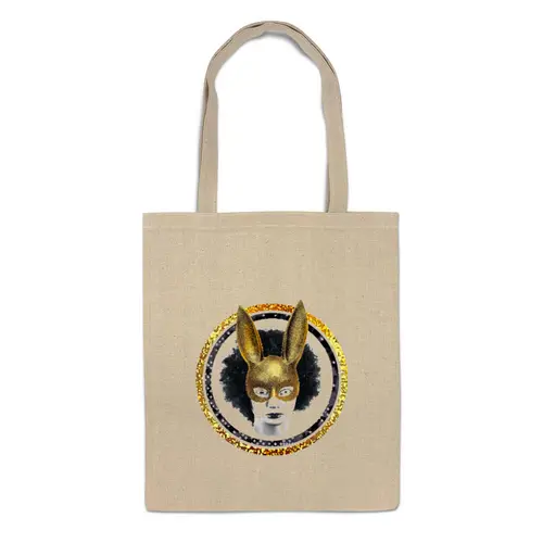 Заказать сумку в Москве. Сумка Gold Afro Rabbit от Felix Kotezki - готовые дизайны и нанесение принтов.