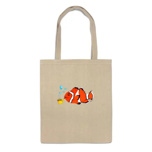 Заказать сумку в Москве. Сумка Рыба клоун от galkagalka - готовые дизайны и нанесение принтов.
