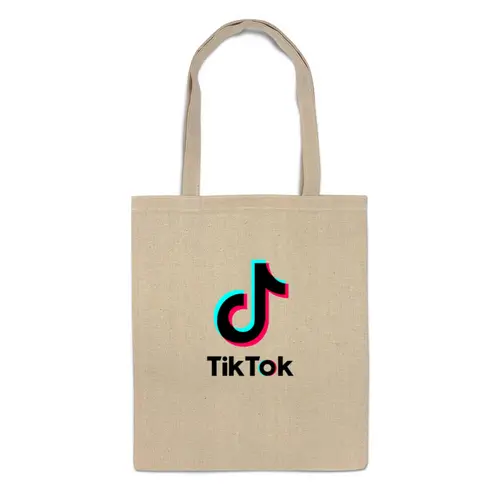 Заказать сумку в Москве. Сумка TikTok  от DESIGNER   - готовые дизайны и нанесение принтов.