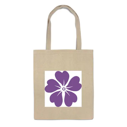 Заказать сумку в Москве. Сумка фиолетовая лилия от nikol - готовые дизайны и нанесение принтов.
