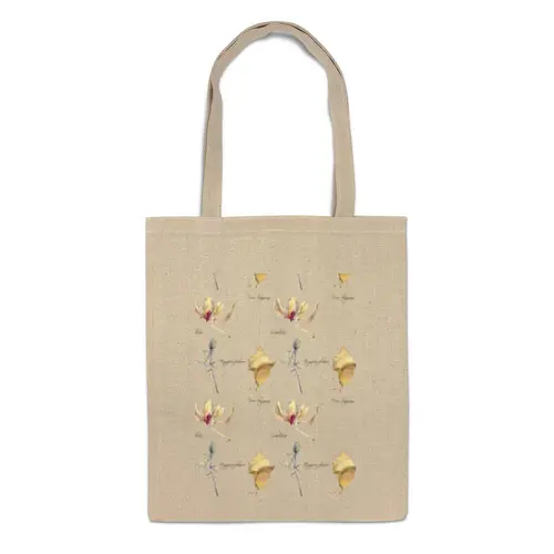 Заказать сумку в Москве. Сумка орхидея,лист и колючка от okonit - готовые дизайны и нанесение принтов.