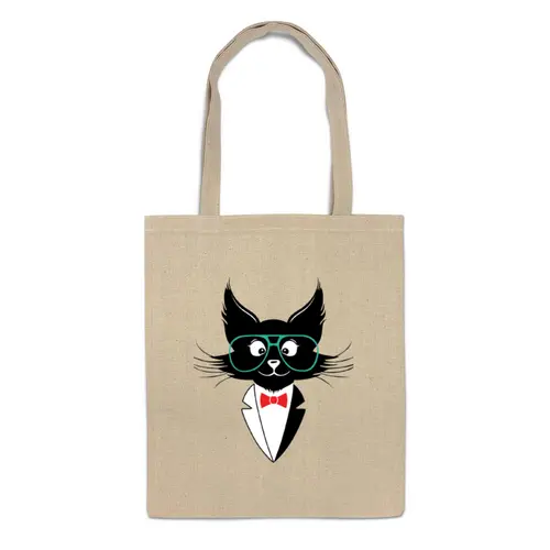 Заказать сумку в Москве. Сумка кот стиляга от PiCaSSo Star - готовые дизайны и нанесение принтов.