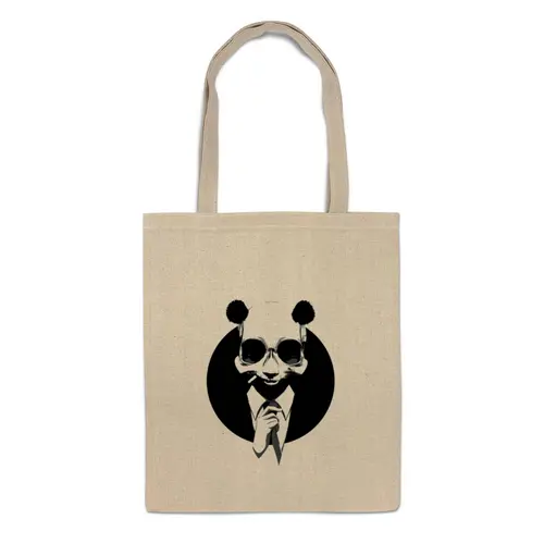 Заказать сумку в Москве. Сумка Панда в костюме от YellowCloverShop - готовые дизайны и нанесение принтов.