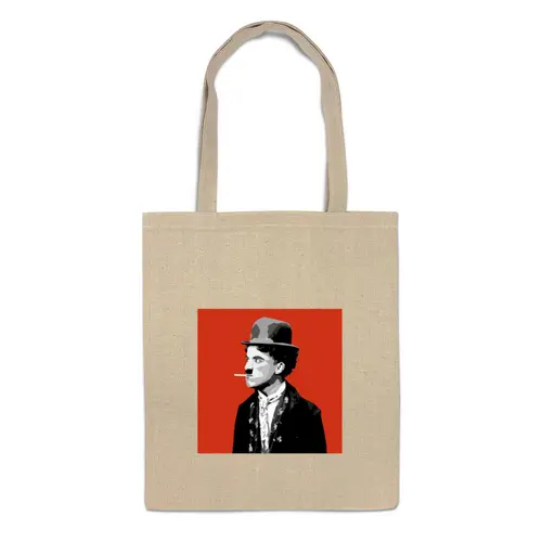 Заказать сумку в Москве. Сумка Чарльз Чаплин от YellowCloverShop - готовые дизайны и нанесение принтов.