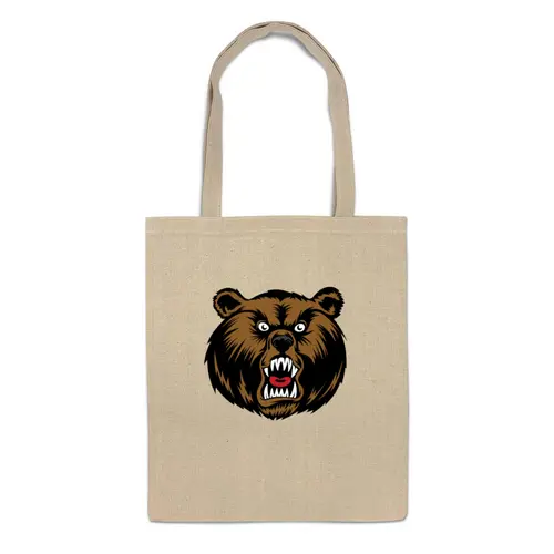 Заказать сумку в Москве. Сумка Медведь от Polilog - готовые дизайны и нанесение принтов.