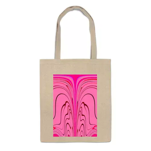 Заказать сумку в Москве. Сумка Розовые волны от Alexey Evsyunin - готовые дизайны и нанесение принтов.