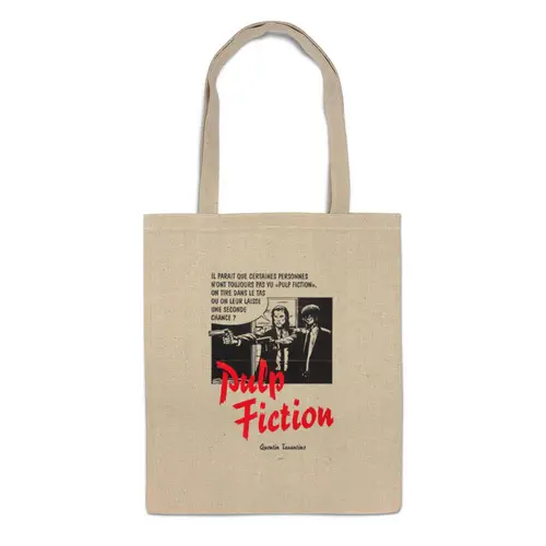 Заказать сумку в Москве. Сумка Pulp Fiction от KinoArt - готовые дизайны и нанесение принтов.