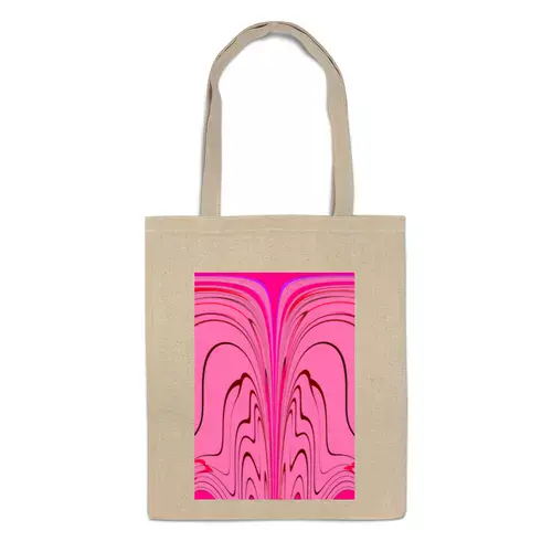 Заказать сумку в Москве. Сумка Розовые волны от Alexey Evsyunin - готовые дизайны и нанесение принтов.
