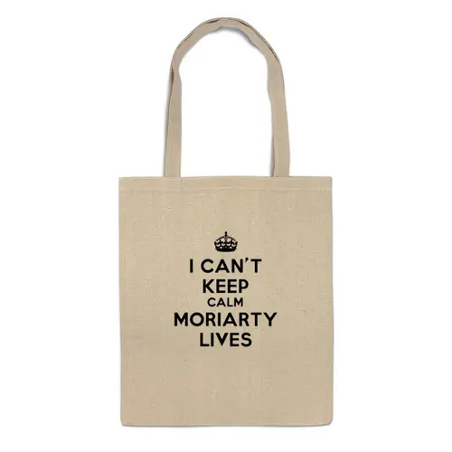 Заказать сумку в Москве. Сумка I can't keep calm Moriarty lives от yammichan - готовые дизайны и нанесение принтов.