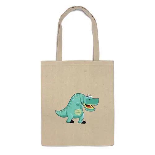 Заказать сумку в Москве. Сумка Забавный  динозавр от Amerikanka - готовые дизайны и нанесение принтов.