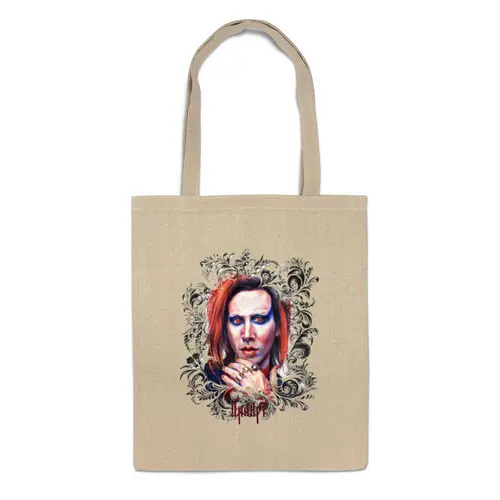 Заказать сумку в Москве. Сумка Marilyn Manson от Инна Вольвак - готовые дизайны и нанесение принтов.