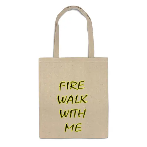 Заказать сумку в Москве. Сумка Fire Walk With Me от lixta - готовые дизайны и нанесение принтов.