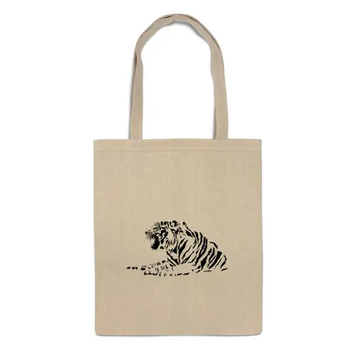 Заказать сумку в Москве. Сумка Силуэт Бенгальского тигра.  от lissaart@yandex.ru - готовые дизайны и нанесение принтов.