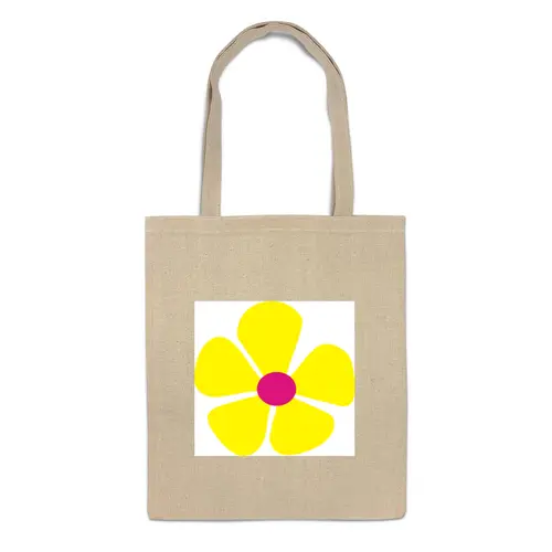 Заказать сумку в Москве. Сумка жнлтый цветок от nikol - готовые дизайны и нанесение принтов.