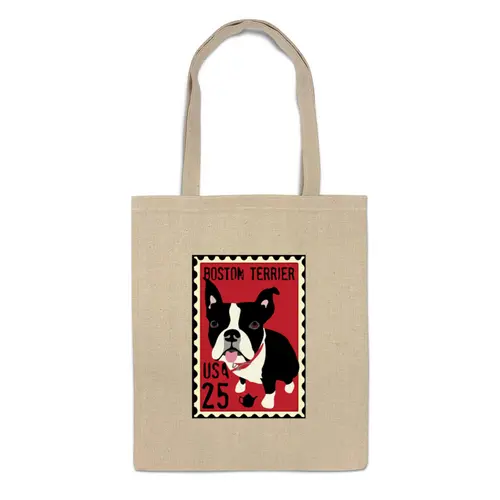 Заказать сумку в Москве. Сумка Boston Terrier от Pinky-Winky - готовые дизайны и нанесение принтов.