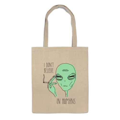 Заказать сумку в Москве. Сумка Инопланетянин от geekbox - готовые дизайны и нанесение принтов.