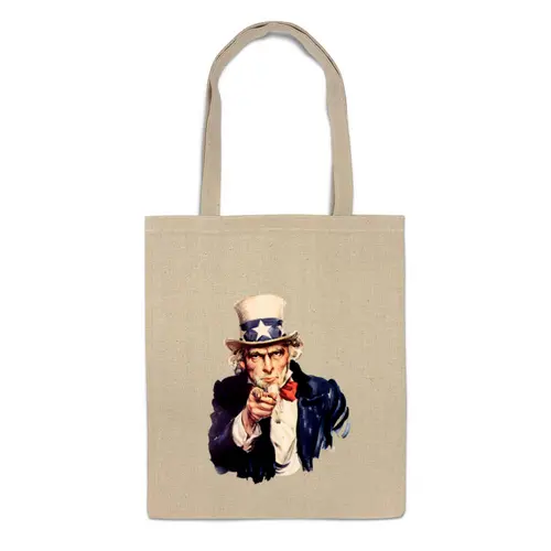 Заказать сумку в Москве. Сумка Uncle Sam от karbafoss - готовые дизайны и нанесение принтов.